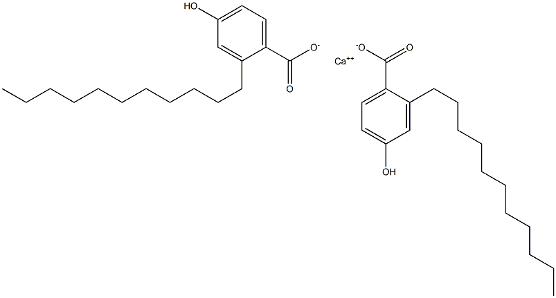 Bis(2-undecyl-4-hydroxybenzoic acid)calcium salt 结构式