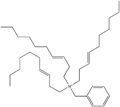 Tri(3-decenyl)benzylaminium 结构式