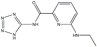 6-Ethylamino-N-(1H-tetrazol-5-yl)pyridine-2-carboxamide 结构式