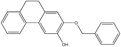 9,10-Dihydro-2-(benzyloxy)phenanthren-3-ol 结构式