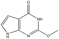 2-Methoxy-7H-pyrrolo[2,3-d]pyrimidin-4(3H)-one 结构式