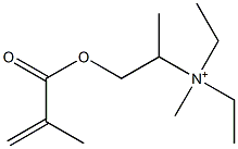 N,N-Diethyl-N-methyl-1-(2-methyl-1-oxo-2-propenyloxy)-2-propanaminium 结构式