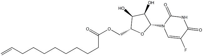 5'-O-(10-Undecenoyl)-5-fluorouridine 结构式