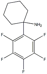 1-(Pentafluorophenyl)cyclohexylamine 结构式