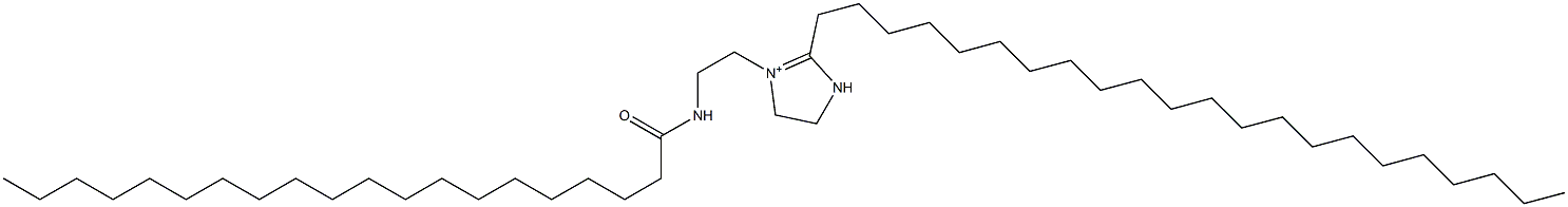 2-Docosyl-1-[2-(icosanoylamino)ethyl]-1-imidazoline-1-ium 结构式