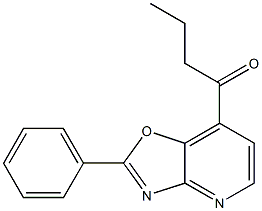 2-(Phenyl)-7-butanoyloxazolo[4,5-b]pyridine 结构式