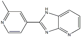 2-(2-Methylpyridin-4-yl)-1H-imidazo[4,5-b]pyridine 结构式