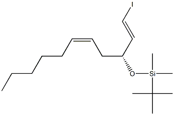 (1E,3R,5Z)-3-(tert-Butyldimethylsilyloxy)-1-iodo-1,5-undecadiene 结构式