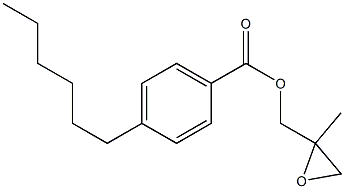 4-Hexylbenzoic acid 2-methylglycidyl ester 结构式