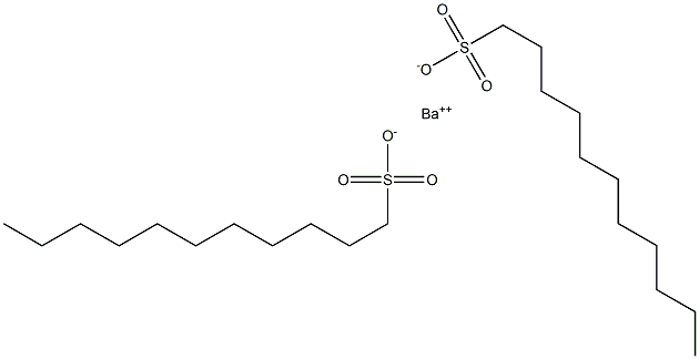 Bis(undecane-1-sulfonic acid)barium salt 结构式