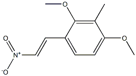 2,4-Dimethoxy-3-methyl-1-[(E)-2-nitroethenyl]benzene 结构式