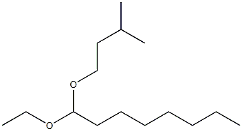 Octanal ethyl(3-methylbutyl)acetal 结构式