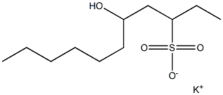 5-Hydroxyundecane-3-sulfonic acid potassium salt 结构式