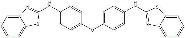 2,2'-[Oxybis(4,1-phenylene)bis(imino)]bis(benzothiazole) 结构式