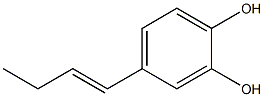 4-[(E)-1-Butenyl]pyrocatechol 结构式