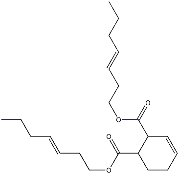 3-Cyclohexene-1,2-dicarboxylic acid bis(3-heptenyl) ester 结构式