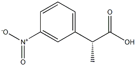 [R,(-)]-m-Nitrohydratropic acid 结构式