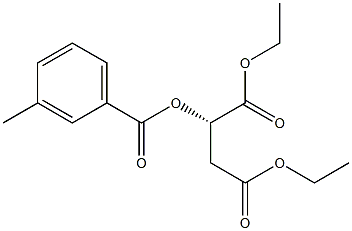 [S,(-)]-2-(m-Toluoyloxy)succinic acid diethyl ester 结构式