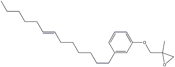 3-(7-Tridecenyl)phenyl 2-methylglycidyl ether 结构式