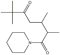 1-(1-Piperidinyl)-2,3,6,6-tetramethyl-1,5-heptanedione 结构式