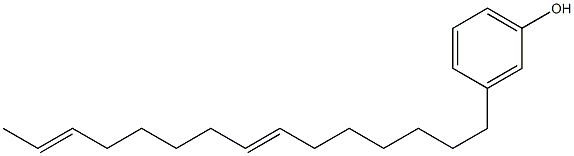 3-(7,13-Pentadecadienyl)phenol 结构式