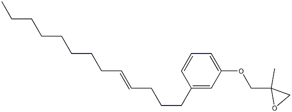 3-(4-Tridecenyl)phenyl 2-methylglycidyl ether 结构式