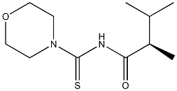 (-)-N-[(R)-2,3-Dimethylbutyryl]-4-morpholinecarbothioamide 结构式