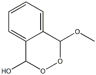 4-Methoxy-1,4-dihydro-2,3-benzodioxin-1-ol 结构式