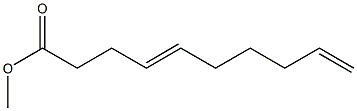 4,9-Decadienoic acid methyl ester 结构式