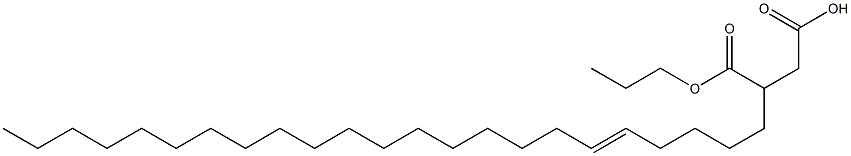 3-(5-Tricosenyl)succinic acid 1-hydrogen 4-propyl ester 结构式