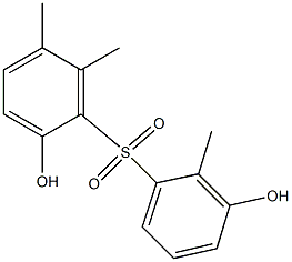 2,3'-Dihydroxy-2',5,6-trimethyl[sulfonylbisbenzene] 结构式