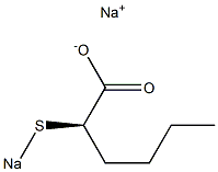 [R,(-)]-2-(Sodiothio)hexanoic acid sodium salt 结构式