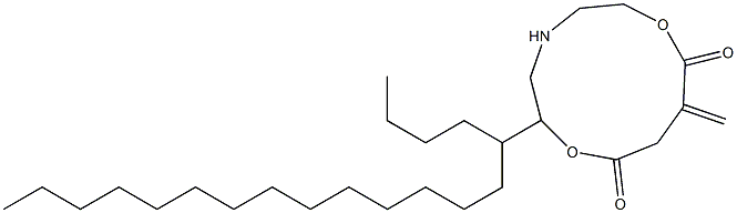 5-Nonadecyl-10-methylene-5-aza-2,8-dioxacycloundecane-1,9-dione 结构式