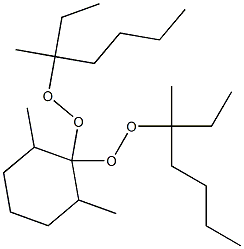 2,6-Dimethyl-1,1-bis(1-ethyl-1-methylpentylperoxy)cyclohexane 结构式