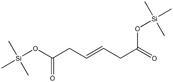 (E)-3-Hexenedioic acid bis(trimethylsilyl) ester 结构式