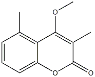 4-Methoxy-3,5-dimethyl-2H-1-benzopyran-2-one 结构式