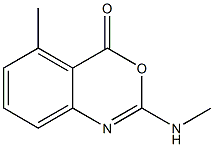 2-Methylamino-5-methyl-4H-3,1-benzoxazin-4-one 结构式