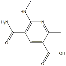 2-Methyl-5-carbamoyl-6-methylaminopyridine-3-carboxylic acid 结构式