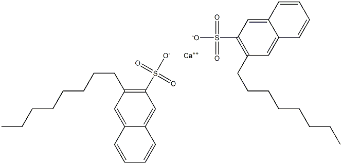 Bis(3-octyl-2-naphthalenesulfonic acid)calcium salt 结构式