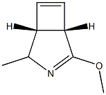 (1S,5R)-4-Methyl-2-methoxy-3-azabicyclo[3.2.0]hepta-2,6-diene 结构式