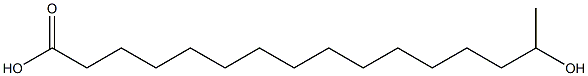 15-Hydroxyhexadecanoic acid 结构式