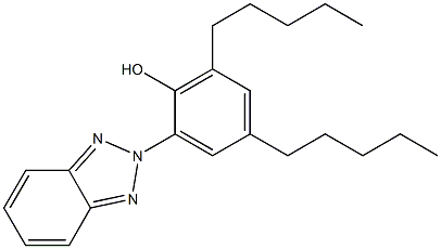 2-(2-Hydroxy-3,5-dipentylphenyl)-2H-benzotriazole 结构式