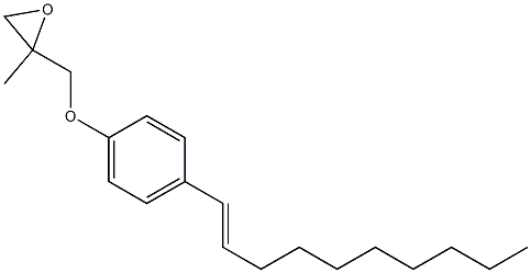 4-(1-Decenyl)phenyl 2-methylglycidyl ether 结构式