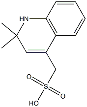 1,2-Dihydro-2,2-dimethylquinoline-4-methanesulfonic acid 结构式