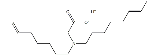 N,N-Di(6-octenyl)glycine lithium salt 结构式