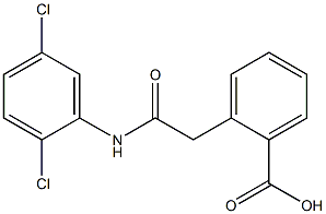 2-[2-[2,5-Dichloroanilino]-2-oxoethyl]benzoic acid 结构式