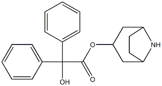 Benzilic acid 8-azabicyclo[3.2.1]octan-3-yl ester 结构式