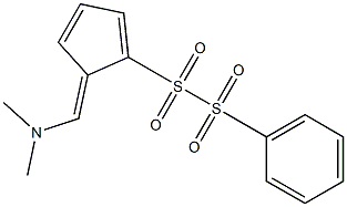 5-Dimethylaminomethylene-1-(phenylsulfonylsulfonyl)-1,3-cyclopentadiene 结构式