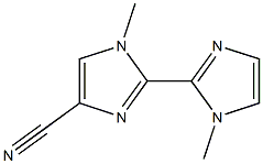 1,1'-Dimethyl-2,2'-bi-1H-imidazole-4-carbonitrile 结构式