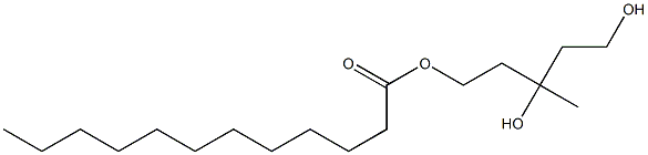 Lauric acid 3,5-dihydroxy-3-methylpentyl ester 结构式